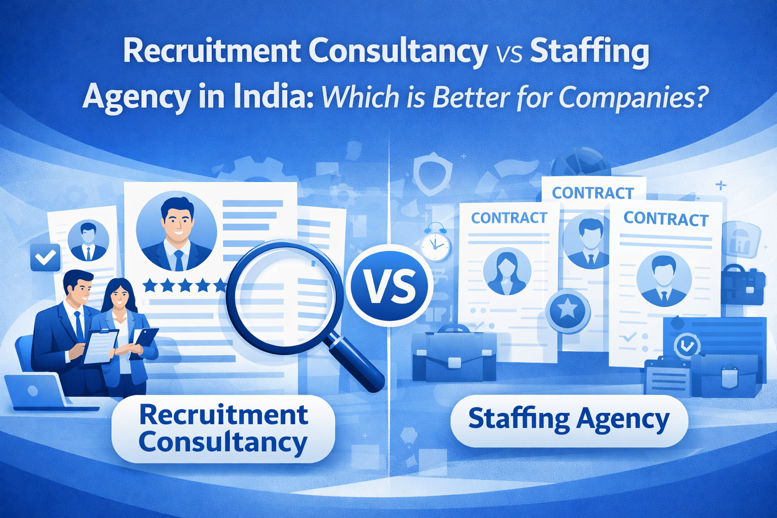 Recruitment Consultancy vs Staffing Agency in India: Which is Better for Companies?